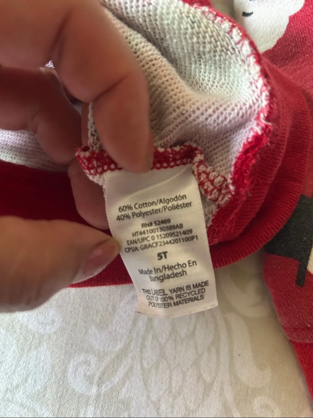 Holiday Time Red Kids Holiday Crewneck Sweatshirt with Santa, Reindeer & Snowman